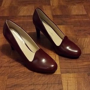 Burgandy high heels